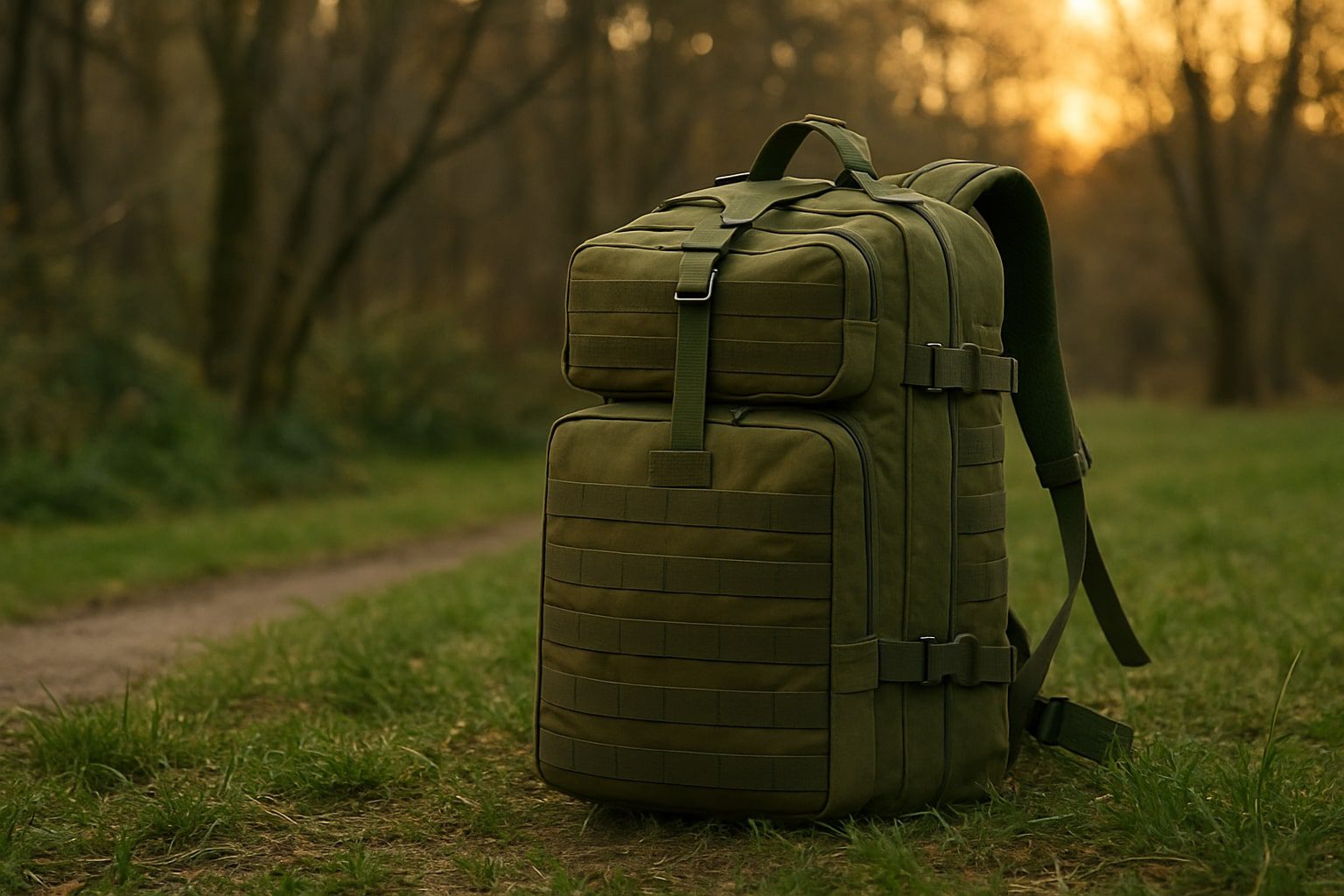 green backpack