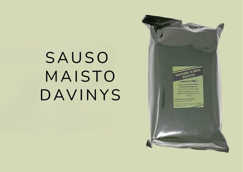 sauso maisto davinys