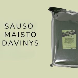 72h Išvykimo krepšys, išgyvenimo kuprinė 31 Lietuviškas sauso maisto davinys