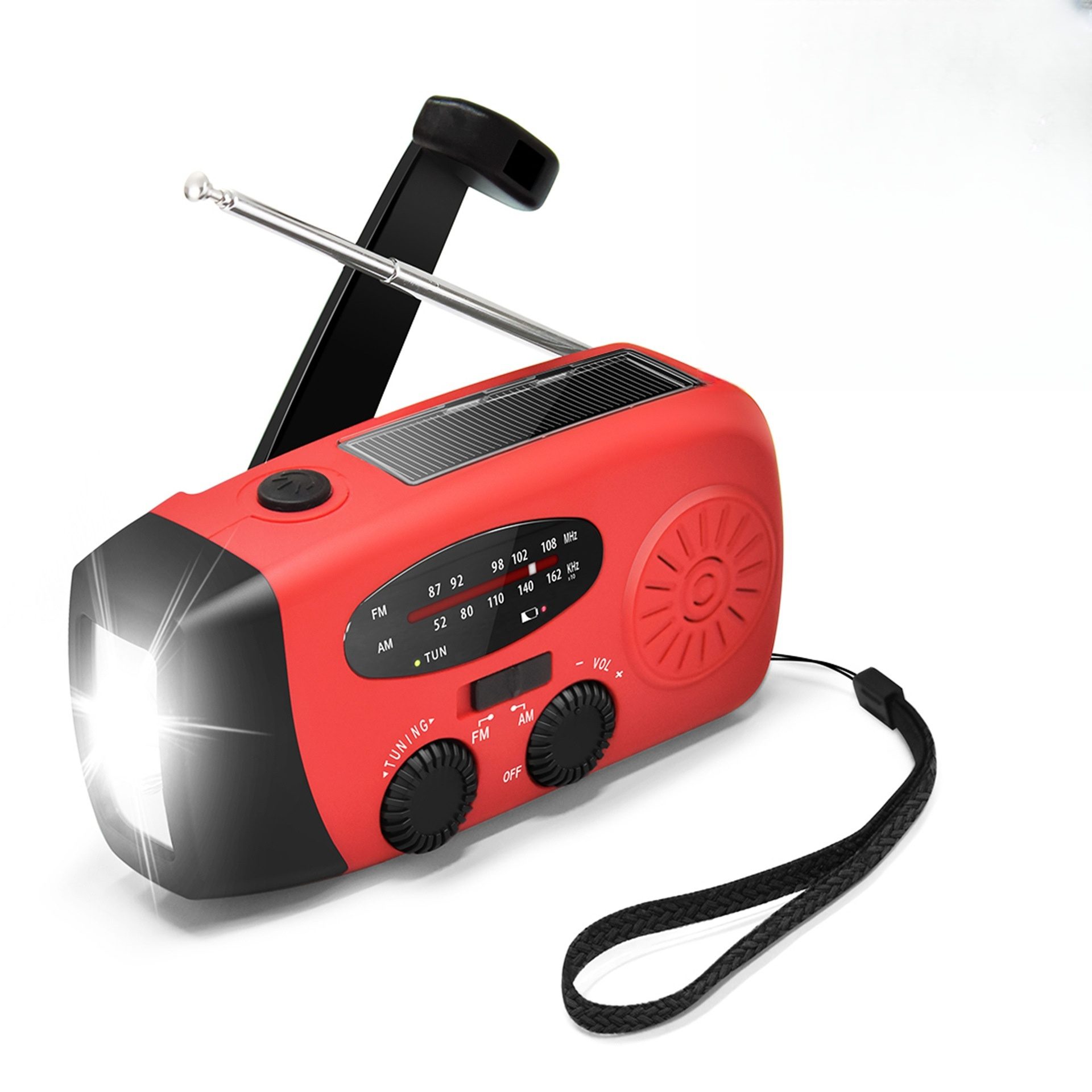 72h Išvykimo krepšys, išgyvenimo kuprinė 10 Radijo imtuvas