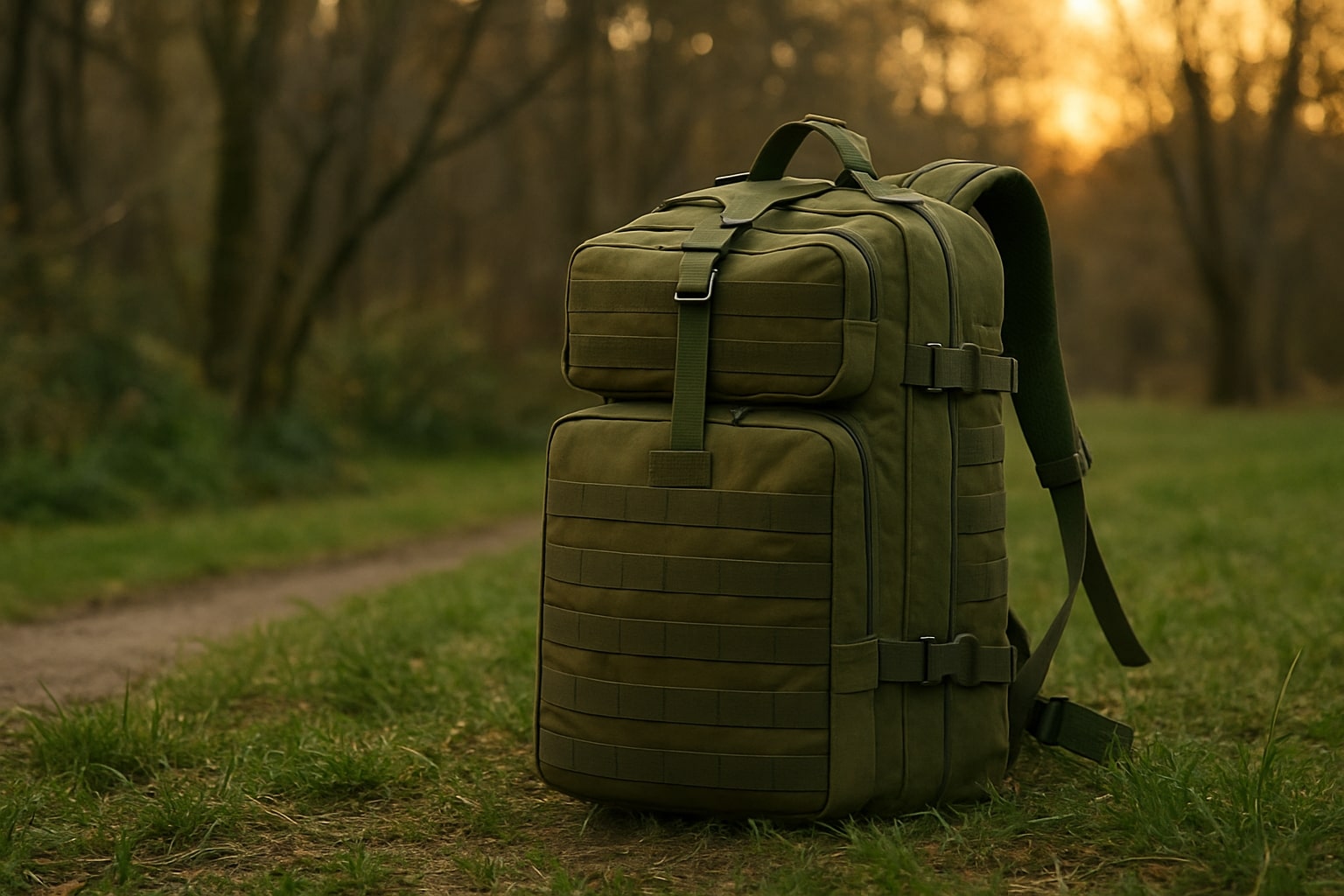 green backpack